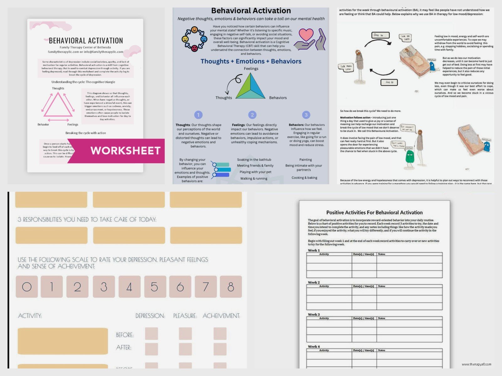 Behavioural Activation Worksheet Pdf – Free PDF & Printable Resources