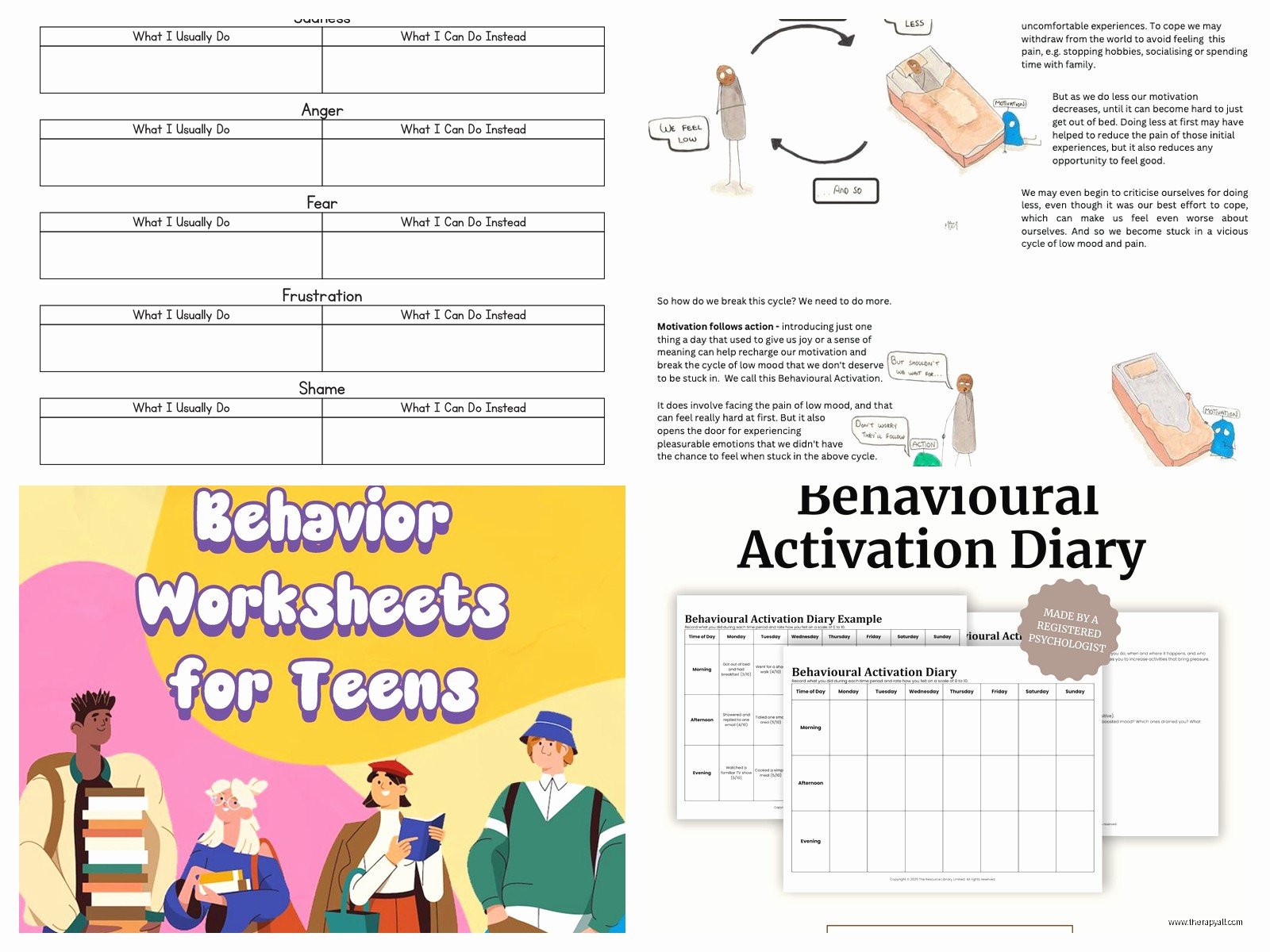 Behavioural Activation Worksheet Pdf – Free PDF & Printable Resources