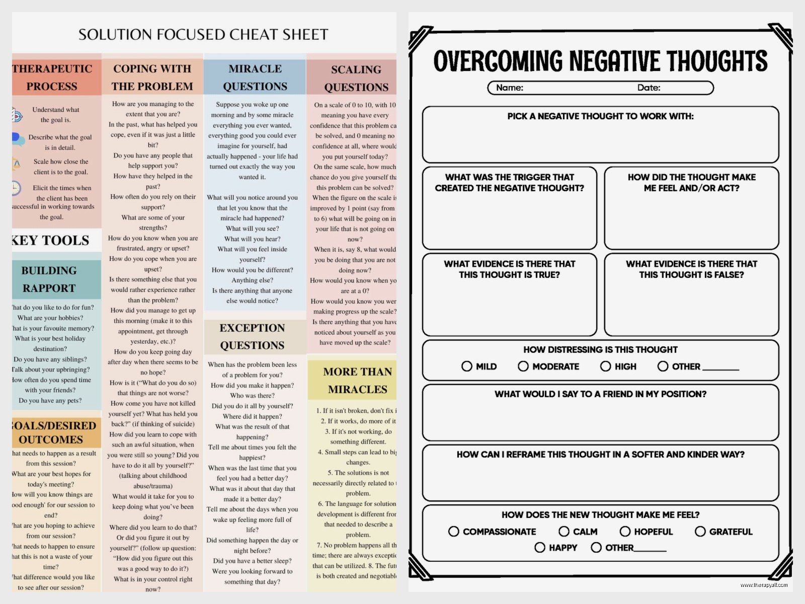 Cbt And Depression Worksheets – Free PDF & Printable Resources