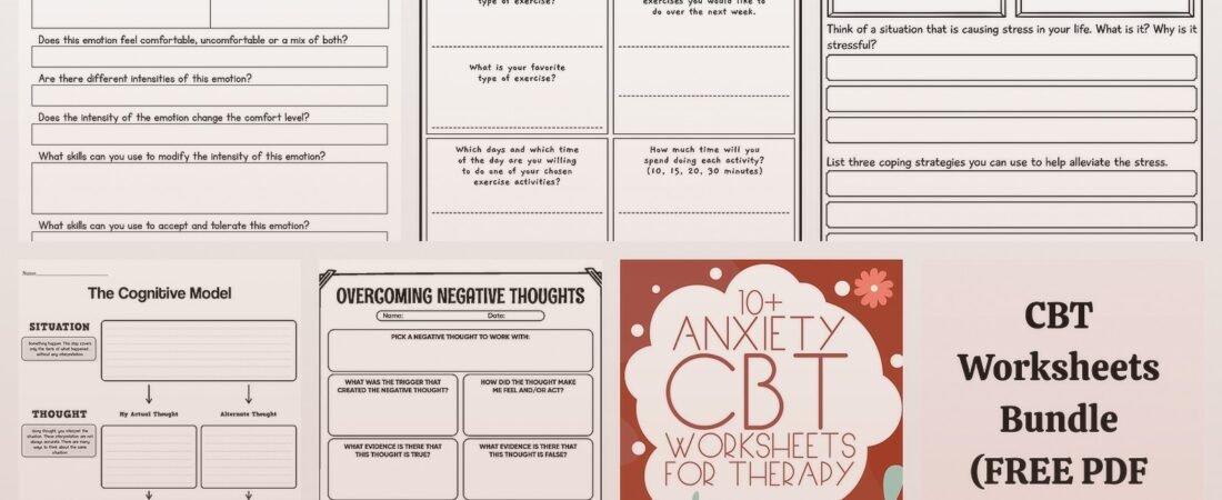 Cognitive Behavioral Worksheets For Depression – Free PDF & Printable Resources