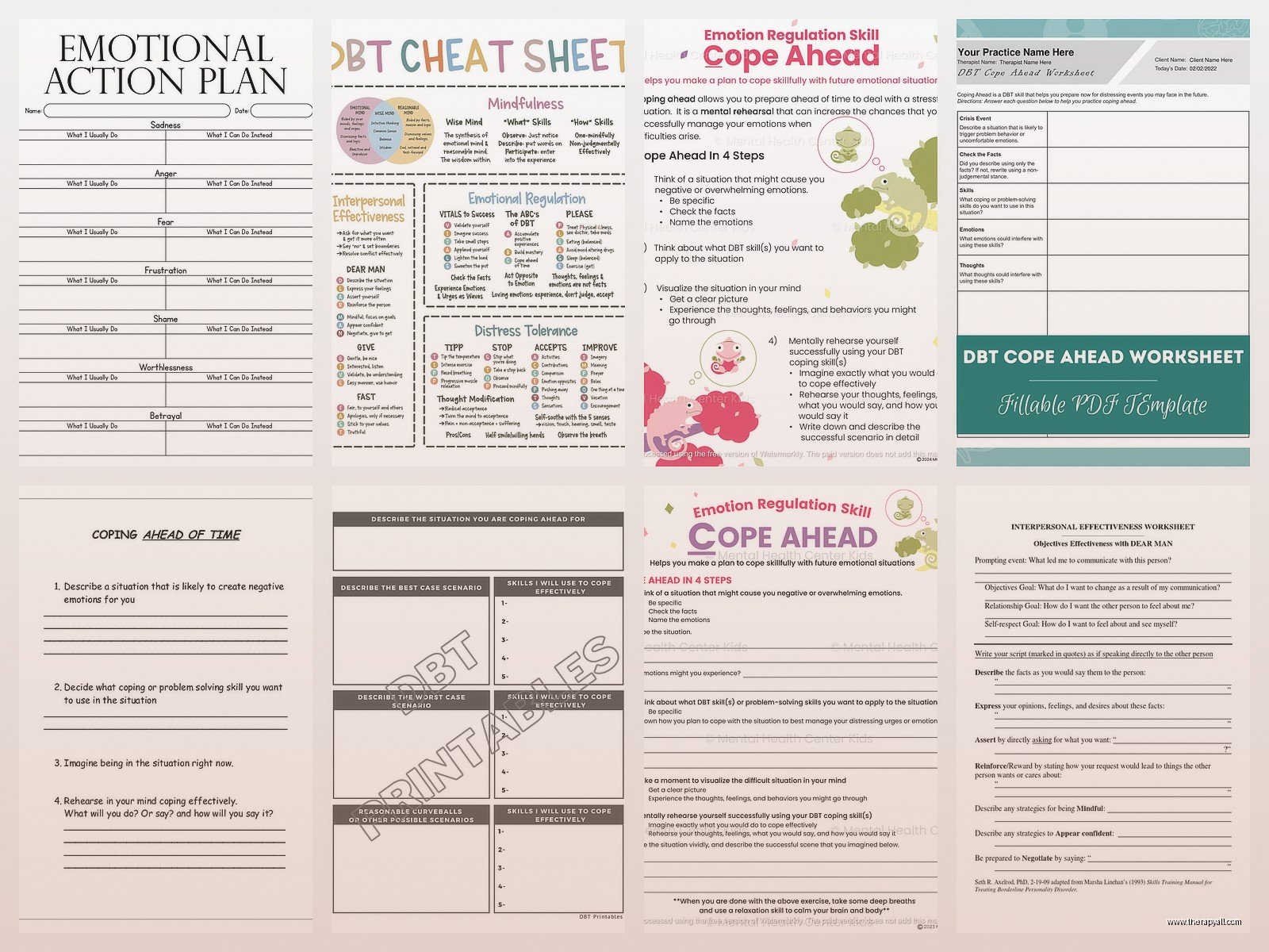 Dbt Cope Ahead Worksheet – Free PDF & Printable Resources