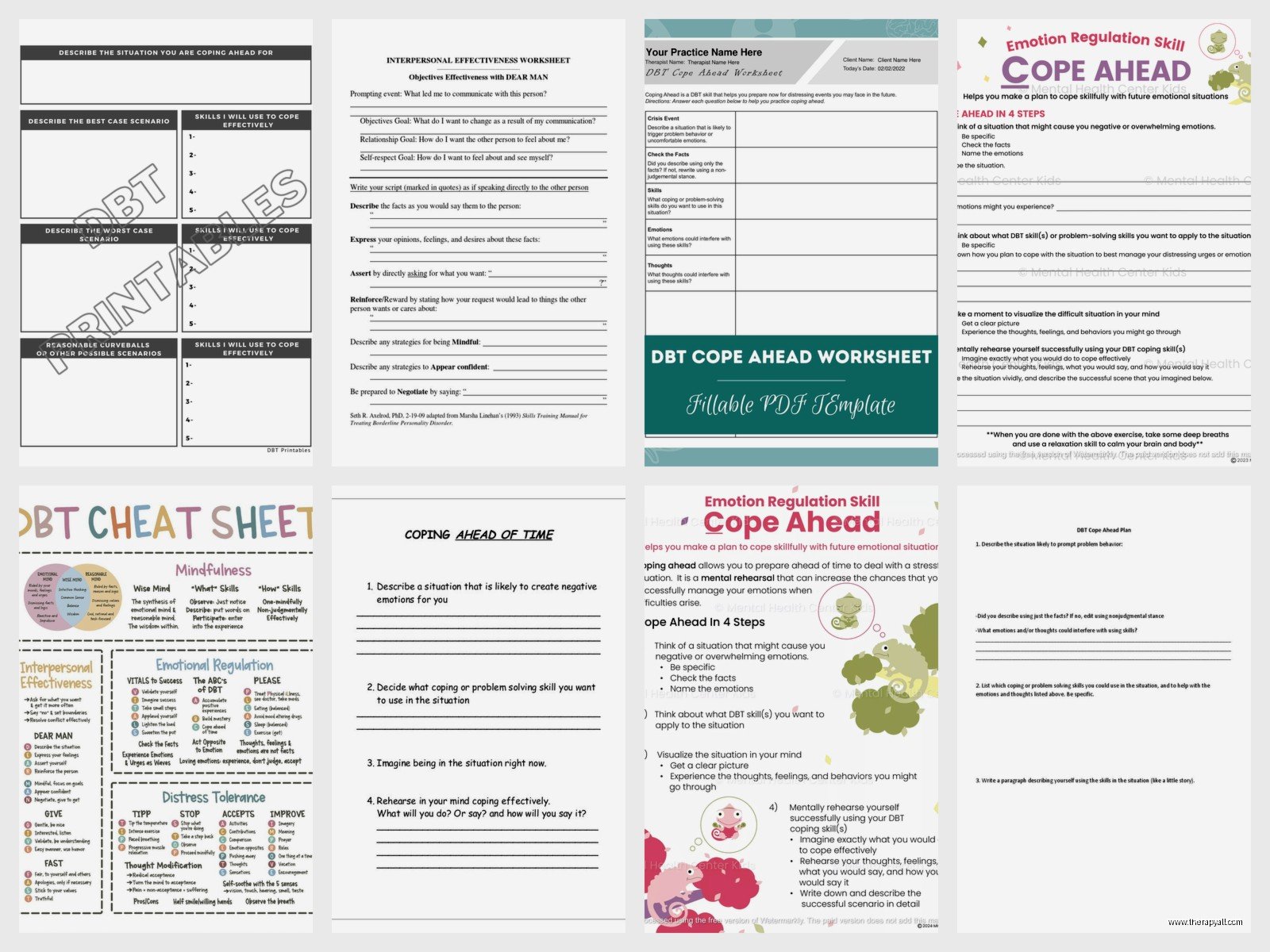 Dbt Cope Ahead Worksheet – Free PDF & Printable Resources