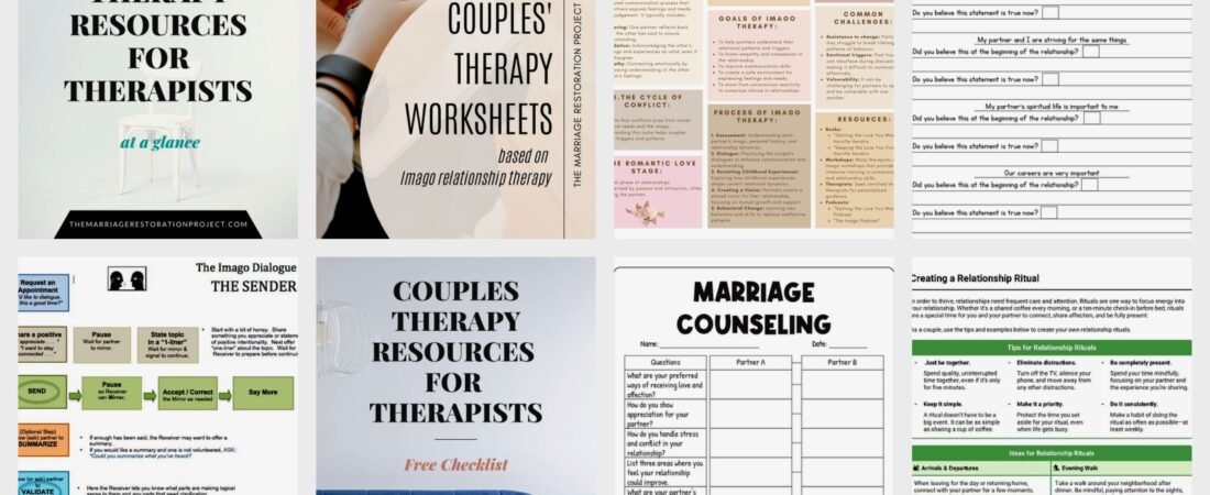 Imago Relationship Therapy Worksheets – Free PDF & Printable Resources