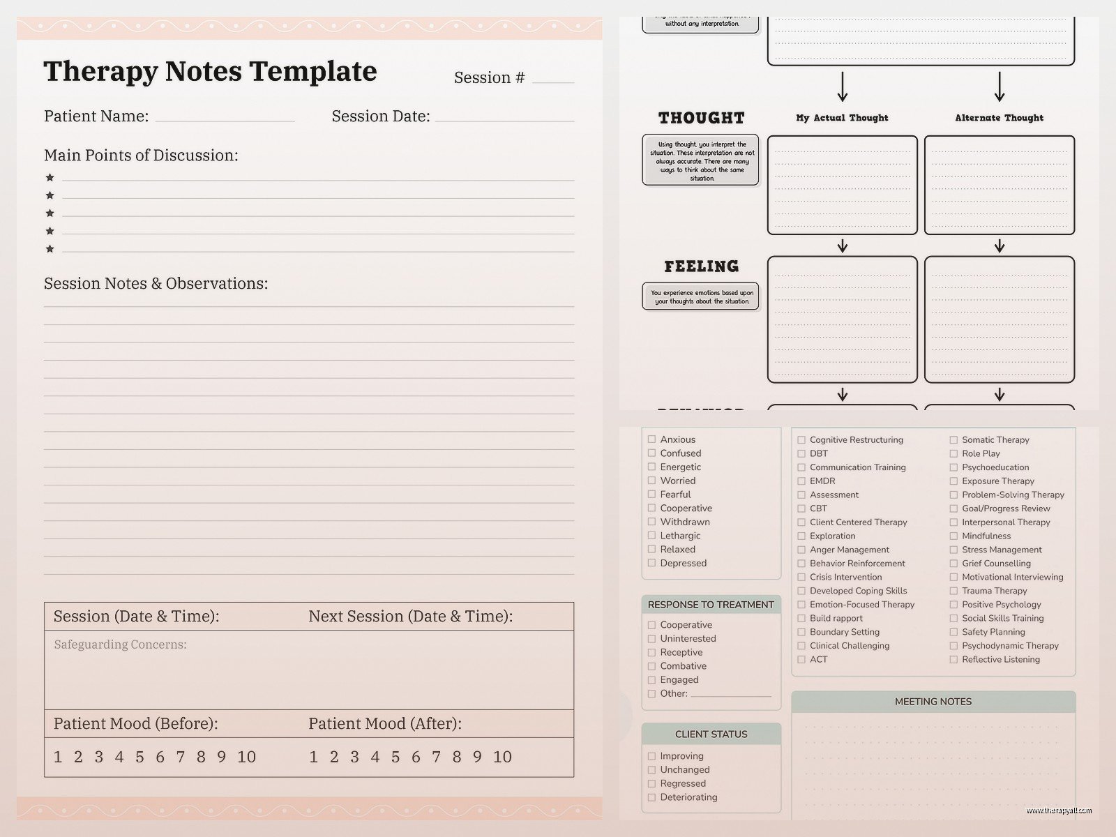 Therapy Templates – Everything You Need to Know