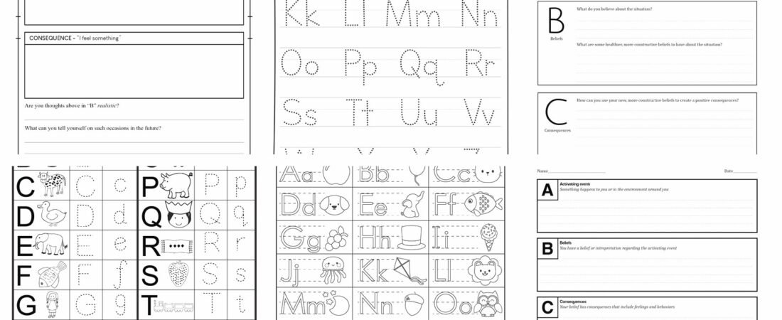 ABC Therapy Worksheet: Understanding Behavior Through CBT