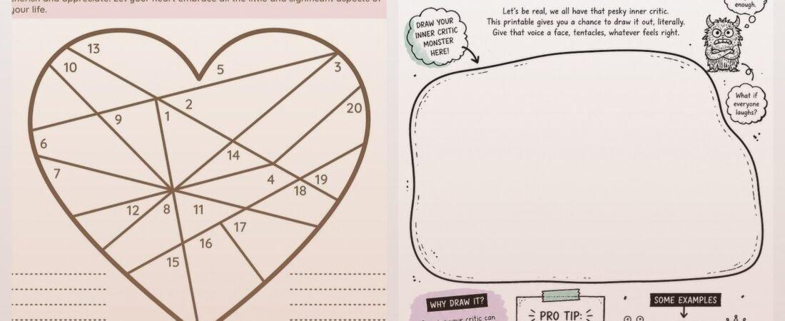 Art Therapy Worksheets: Creative Exercises for Emotional Wellbeing
