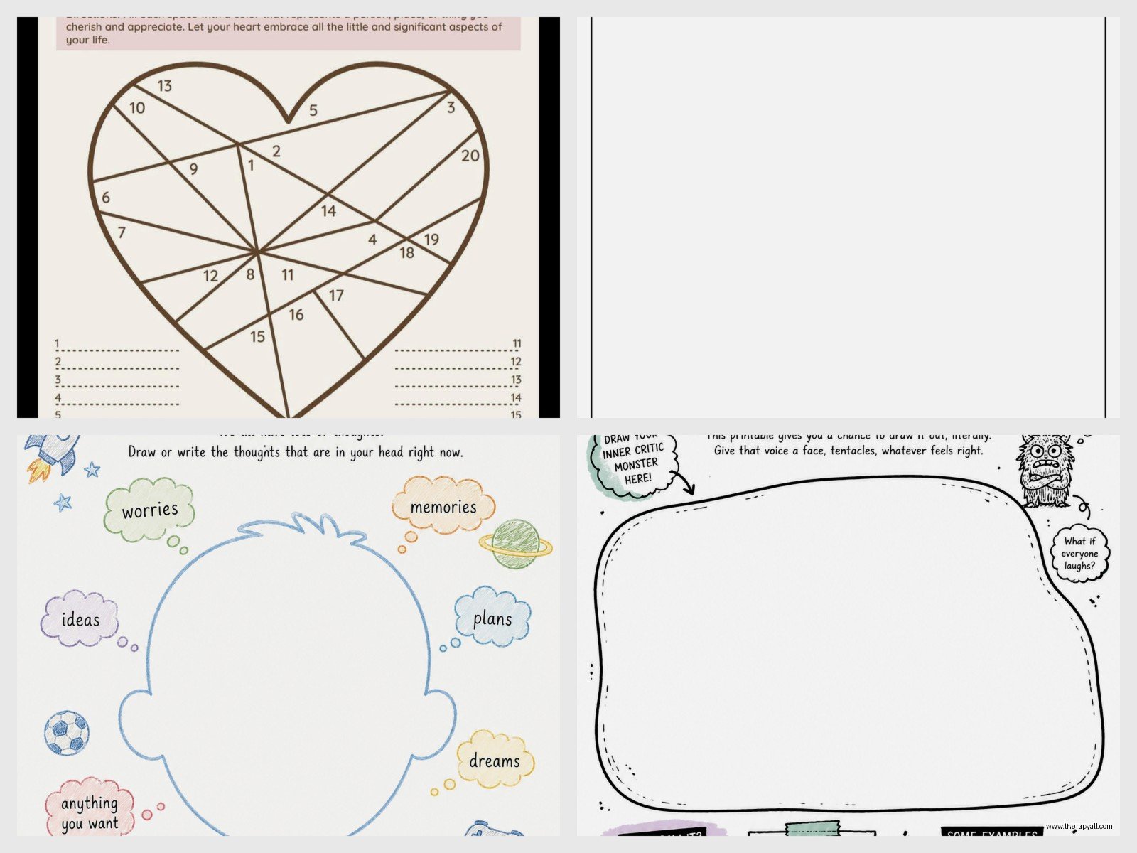 Art Therapy Worksheets: Creative Exercises for Emotional Wellbeing