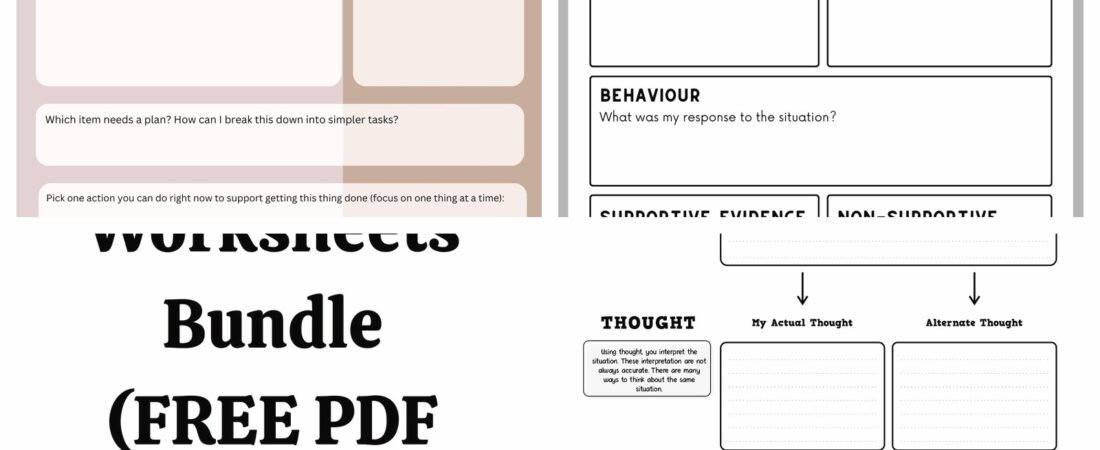 CBT for ADHD Worksheets: Practical Tools to Manage Focus & Behavior