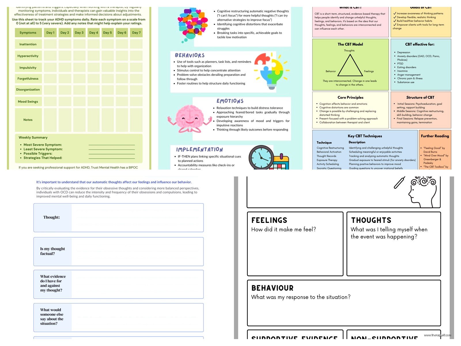CBT for ADHD Worksheets: Practical Tools to Manage Focus & Behavior
