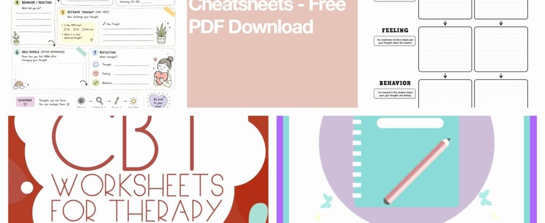 Free CBT Worksheets PDF: Printable Cognitive Behavioral Therapy Tools