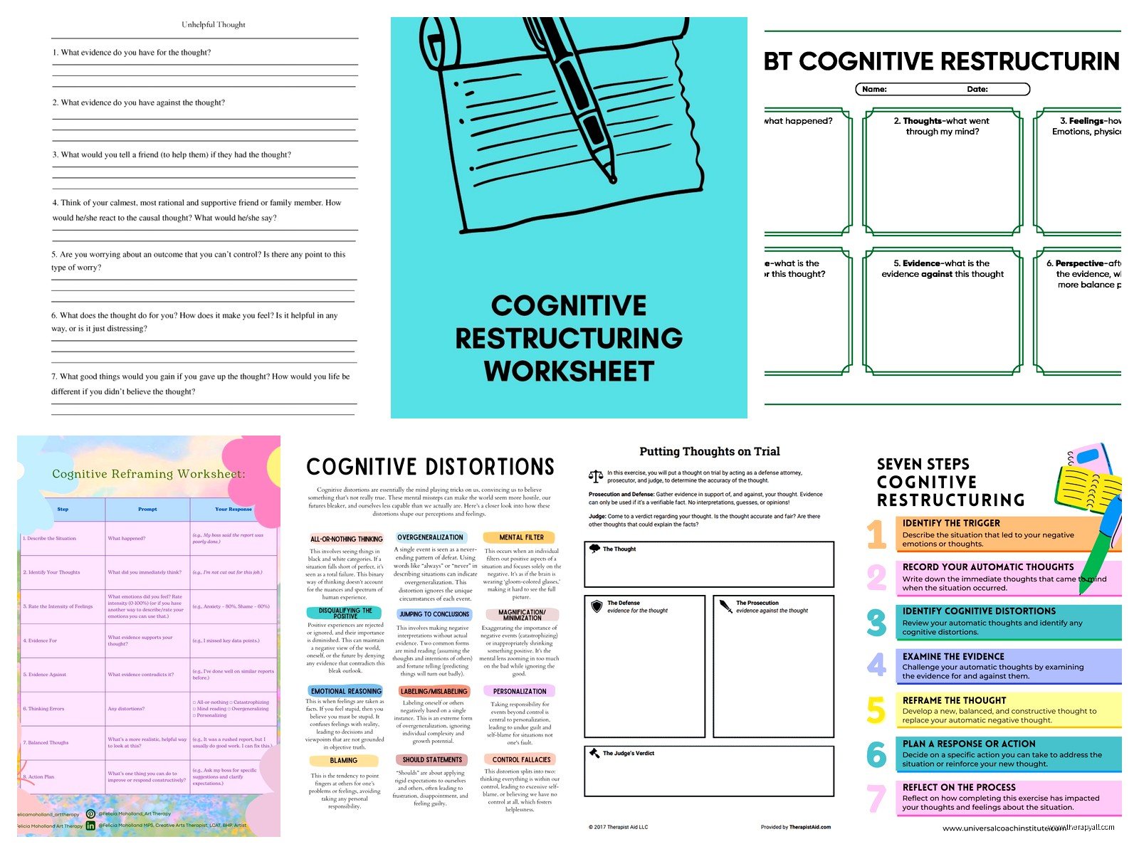 Cognitive Restructuring Worksheet: Change Negative Thought Patterns