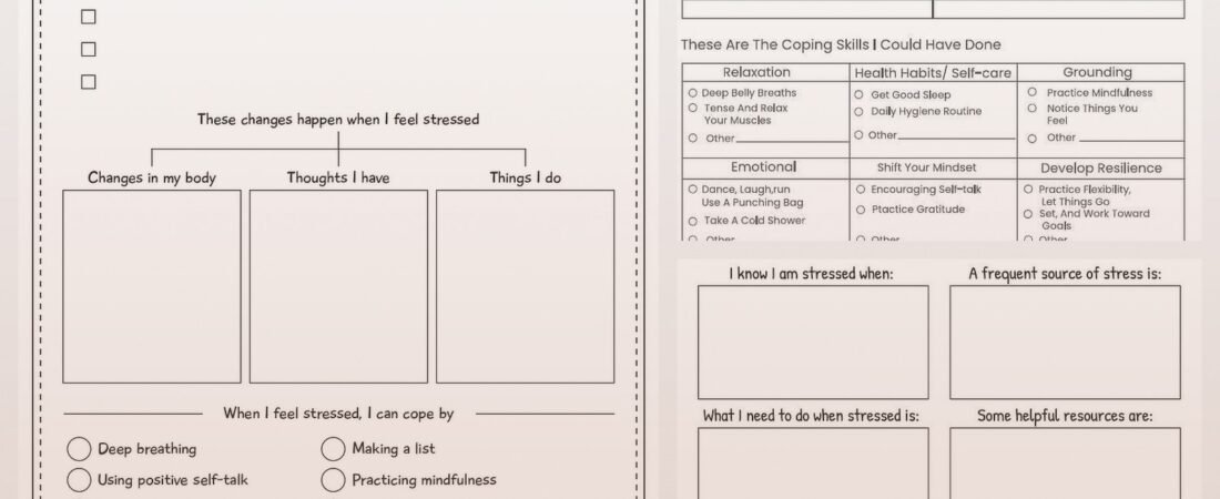 Coping Skills Worksheets for Adults: Tools to Manage Stress & Anxiety
