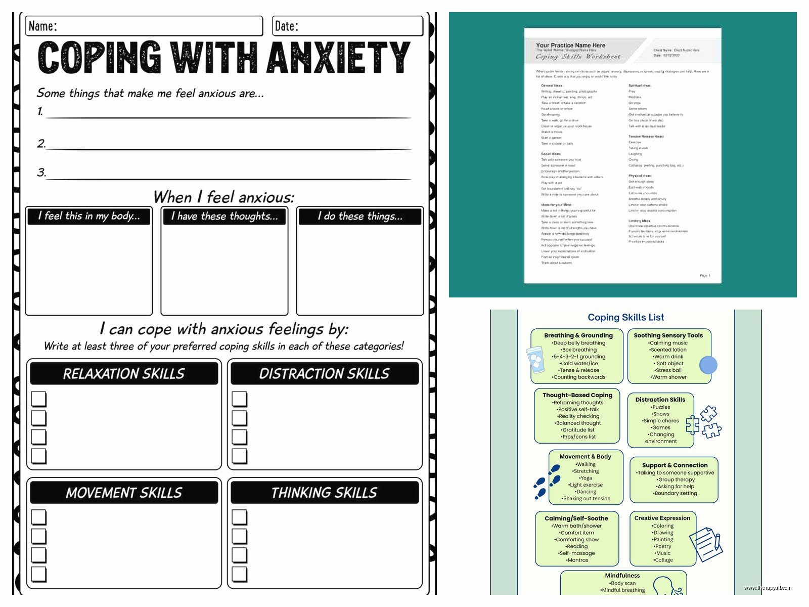 Coping Skills Worksheets for Adults (Free PDF Download)