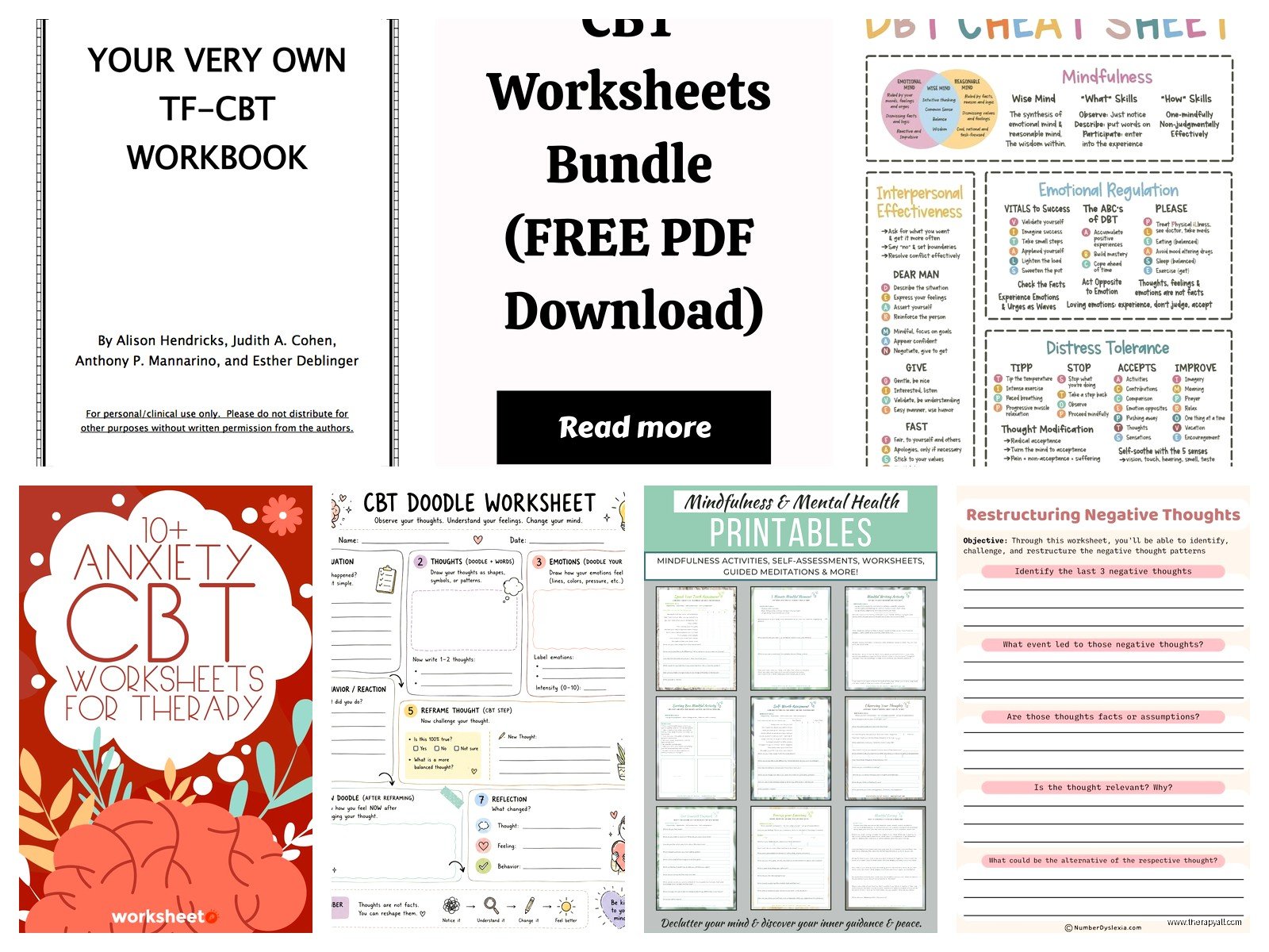 Free CBT Worksheets: Download Printable Cognitive Behavioral Tools