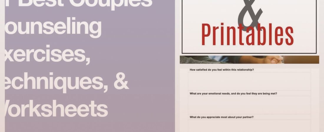 Free Couples Therapy Worksheets to Strengthen Your Relationship