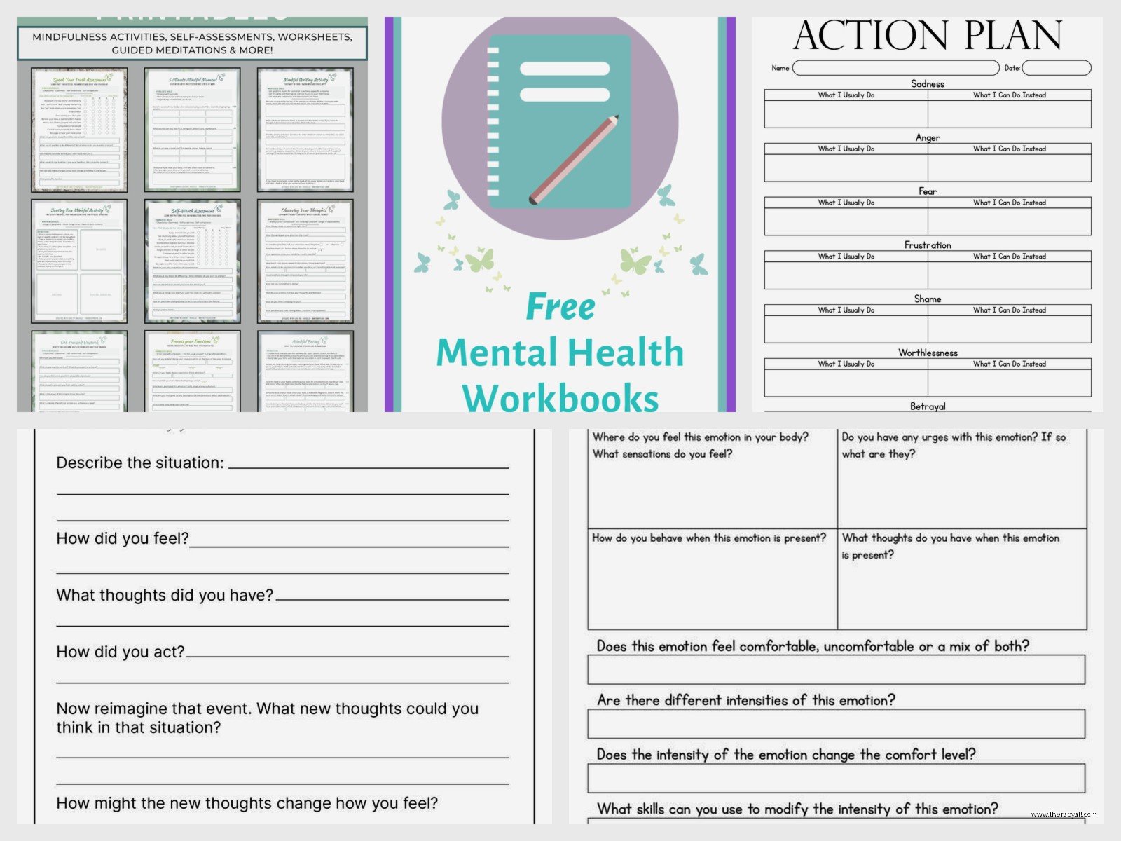 Free DBT Worksheets: Printable Dialectical Behavior Tools