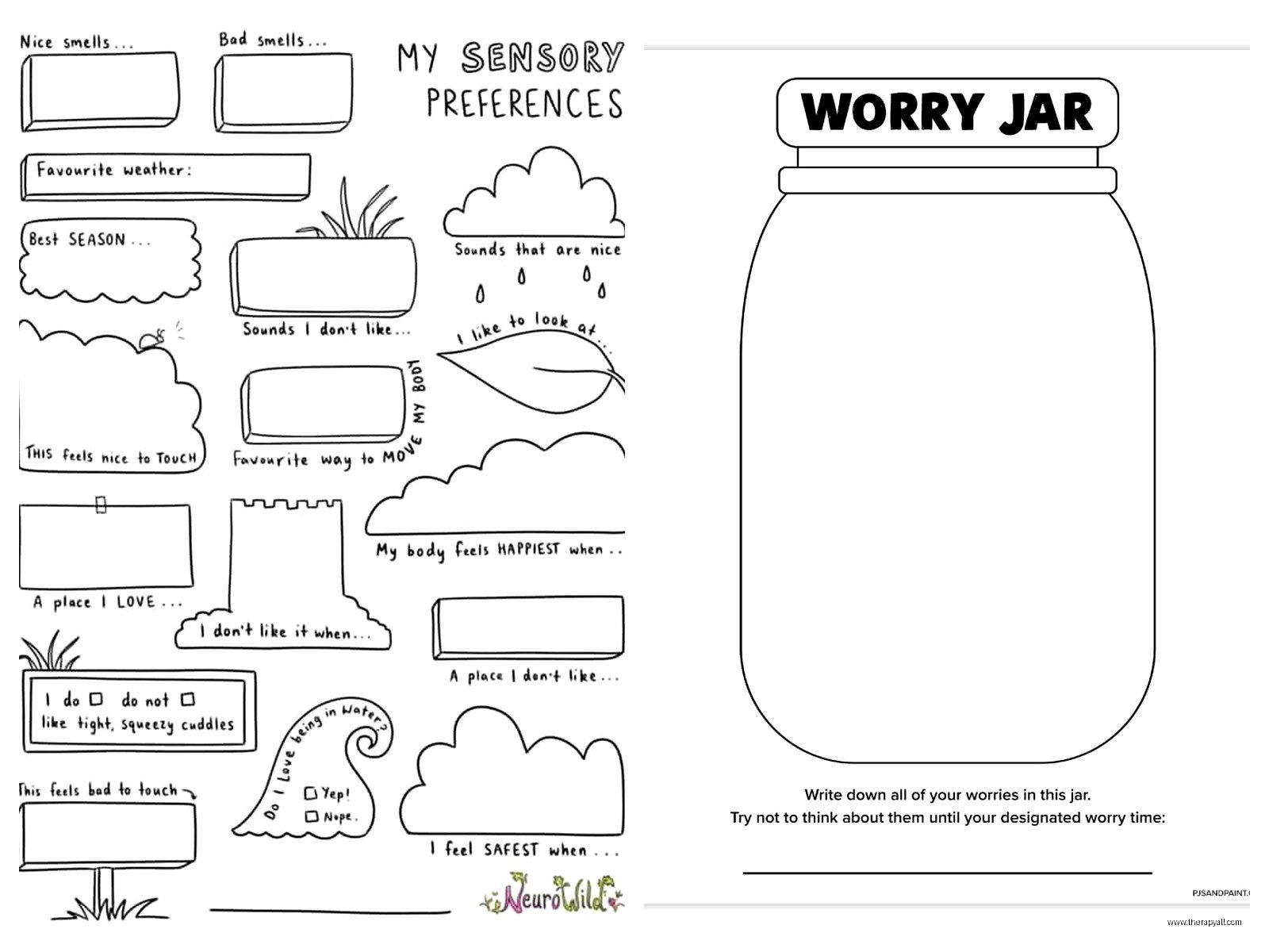 Free Printable Art Therapy Worksheets for All Ages
