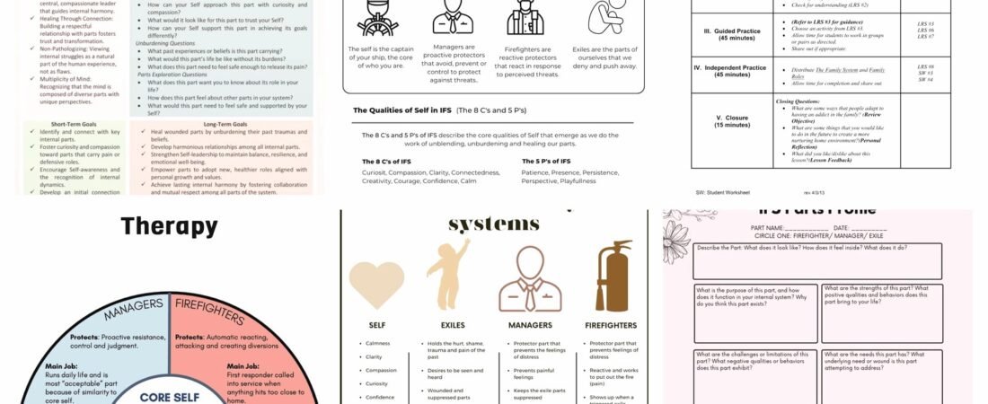 Internal Family Systems Therapy Worksheets: Parts Work Exercises