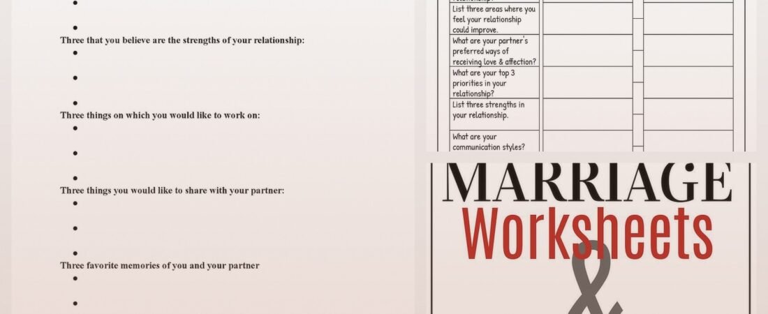 Marital Counseling Worksheets: Rebuild Trust and Connection