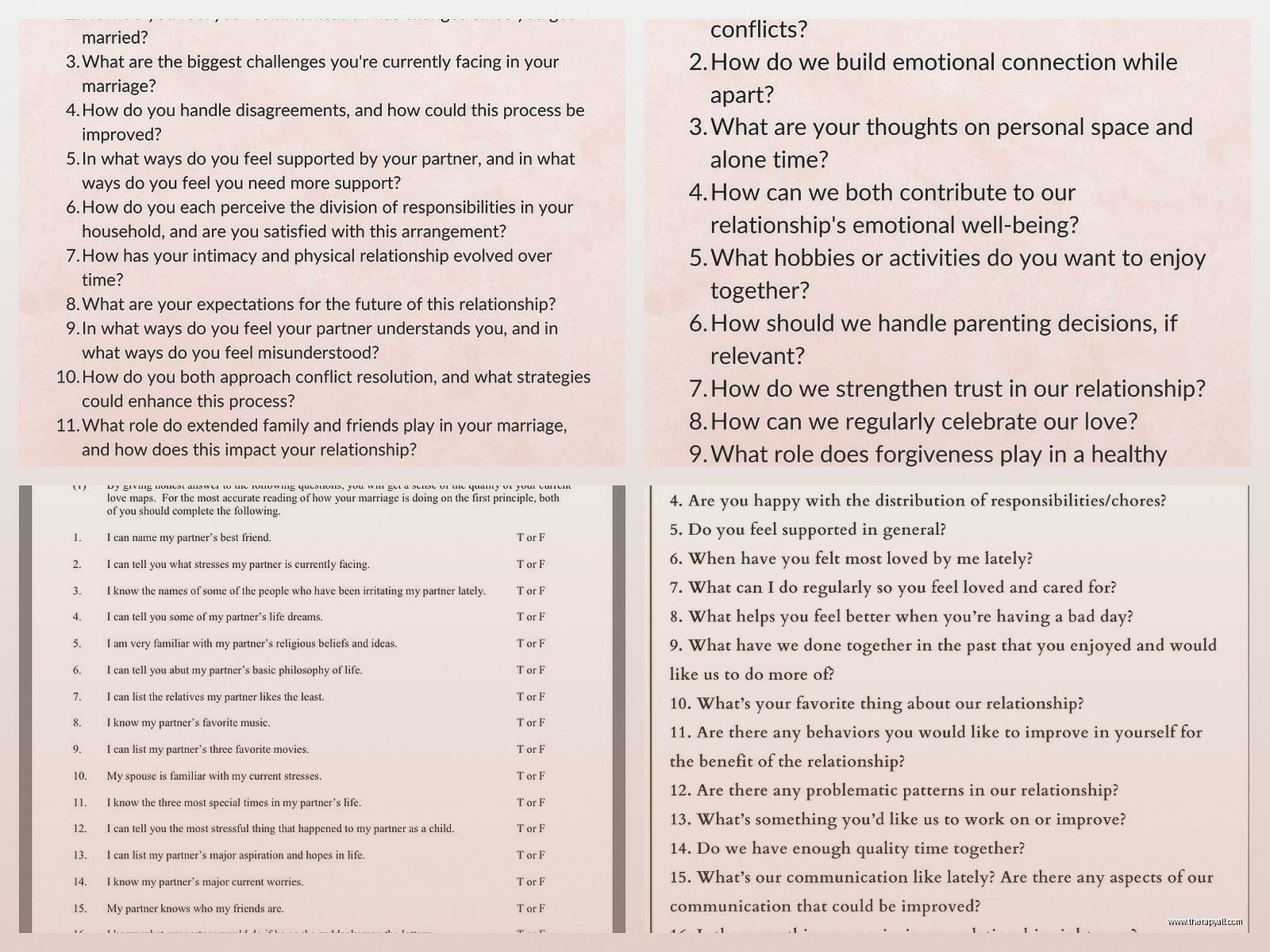 Marriage Counseling Worksheets: Tools to Rebuild Connection