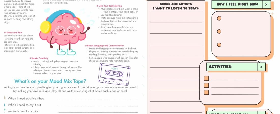 Music Therapy Worksheets PDF: Activities for Emotional Expression