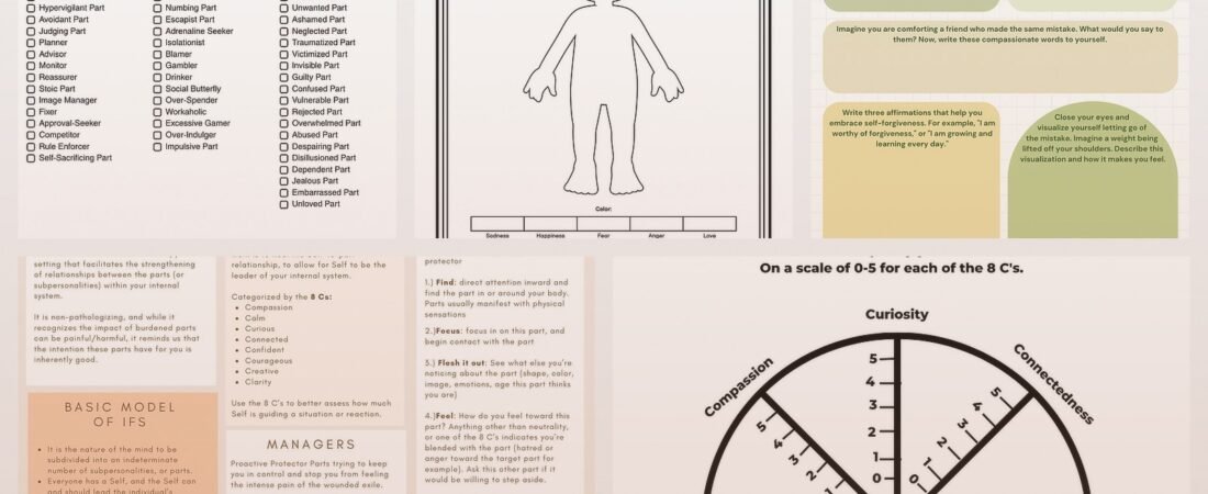 Parts Work Therapy Worksheets: IFS Exercises for Inner Healing