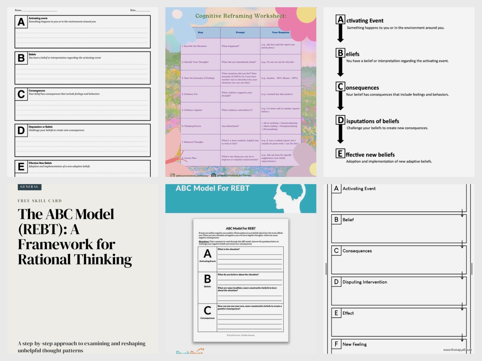 REBT Worksheet: Rational Emotive Behavior Therapy in Practice