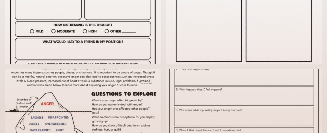 Therapy Aids Worksheets: Evidence-Based Tools for Therapists