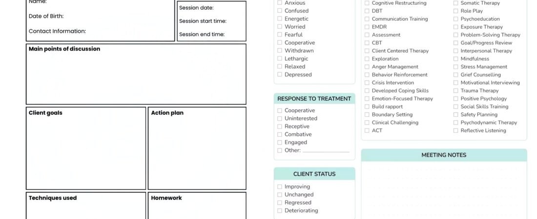 Therapy Forms – Everything You Need to Know