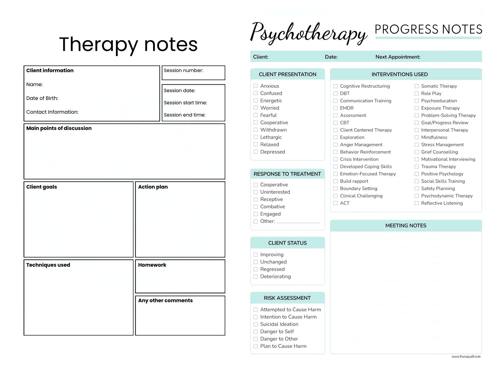 Therapy Forms – Everything You Need to Know
