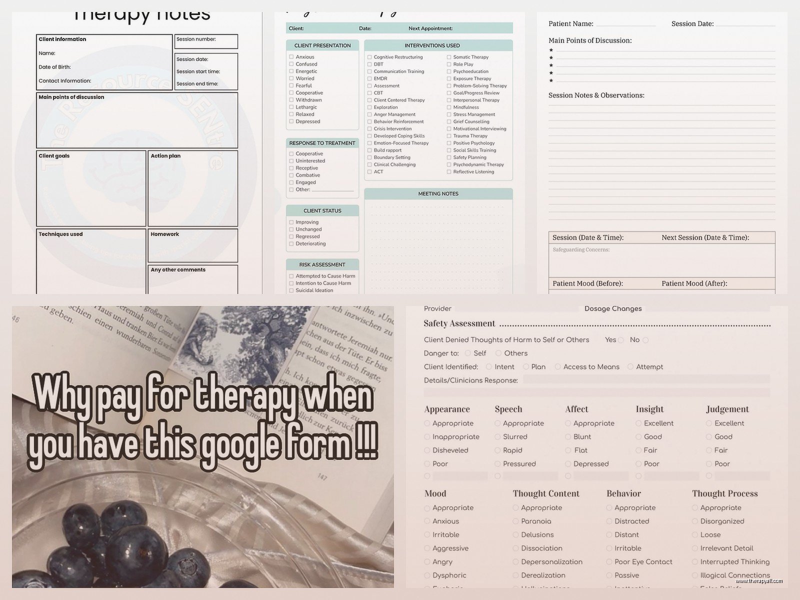 Therapy Forms – Everything You Need to Know